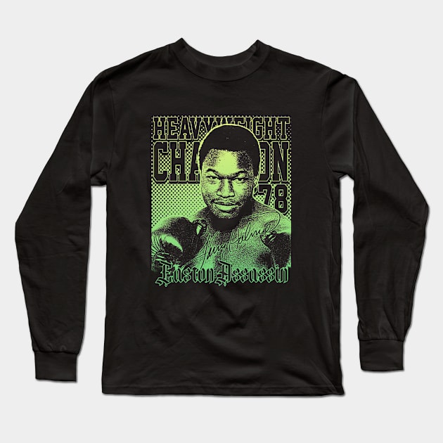 Larry Holmes Gradient 3 Long Sleeve T-Shirt by Bingung Mikir Nama Design